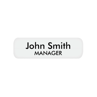 Small Plastic Name Tag With Magnet Back - Things Engraved