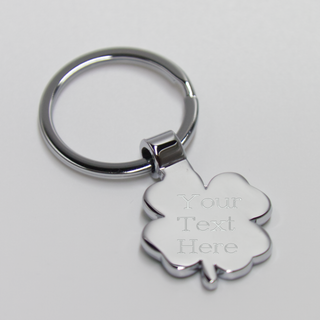 Good Luck Clover Engravable Keychain. - Things Engraved