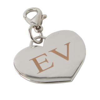 Silver Heart Charm - Things Engraved