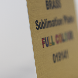 Custom Cut Sublimation Brass Plate - Things Engraved
