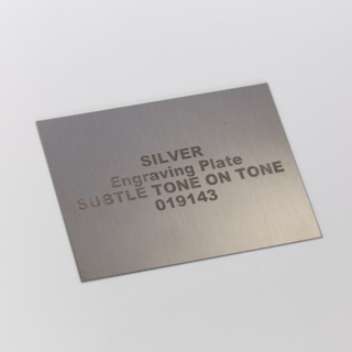 Custom Cut Engravable Silver Plate - Things Engraved