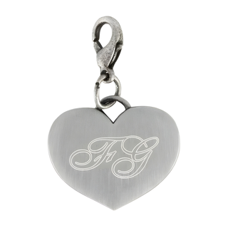 Pewter Heart Charm - Things Engraved