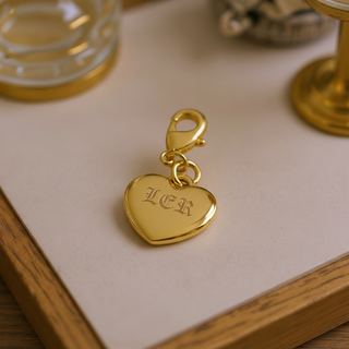 Gold Heart Charm - Things Engraved