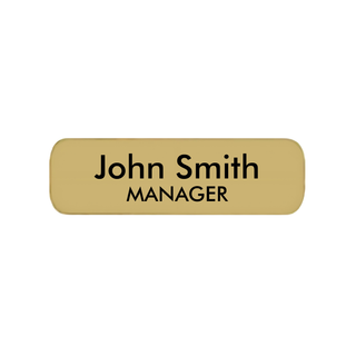 Small Plastic Name Tag With Magnet Back - Things Engraved