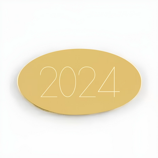 Brass Oval Plate 3 X 1.5 - Things Engraved