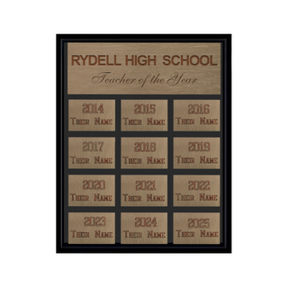 Design Your Own Black Wood Plaque 9 x 7 - Things Engraved