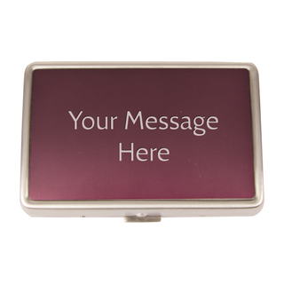 Matte Purple Stainless Steel Cigarette Case - Things Engraved