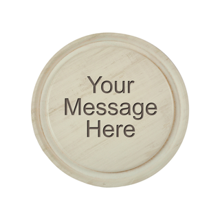 Customized Faux Wood Round Wall Art - Things Engraved