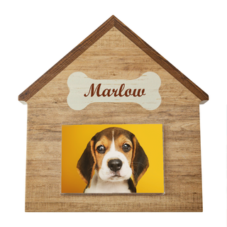Dog House Wood Frame - Things Engraved