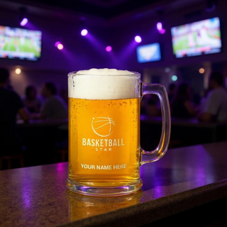 Basketball Star Beer Mug - Things Engraved