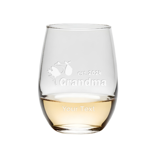 Future Grandma Stemless Wine Glass - Things Engraved