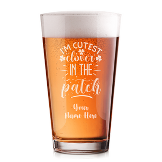 The Cutest Clover Classic Beer Pint 16 oz - Things Engraved