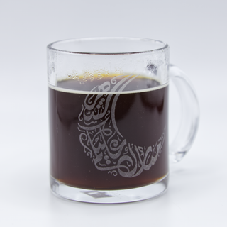 Celebrate Ramadan Glass Coffee Mug 10 oz - Things Engraved