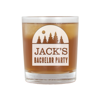 The Bachelor Party Whiskey Glass 11 oz - Things Engraved