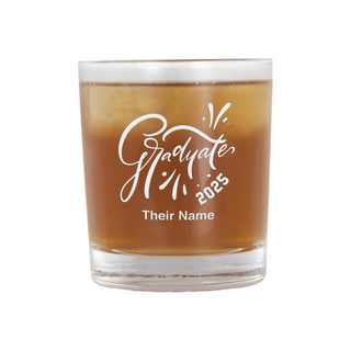 Graduate 2025 Whiskey Glass - Things Engraved