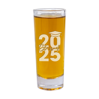 Class of 2025 Tall Shot Glass 2.5 oz - Things Engraved