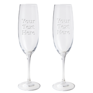 Design Your Own Champagne Flute- Set of 2 - Things Engraved