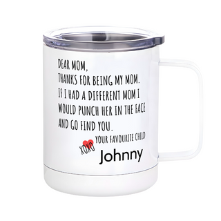 Letter to Mom Customized 10oz.Travel Mug - Things Engraved