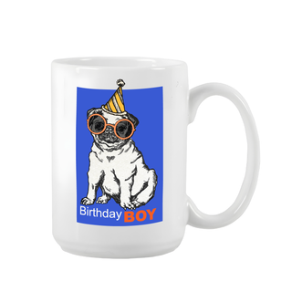 Birthday Boy Custom Ceramic Mug 15 oz - Things Engraved