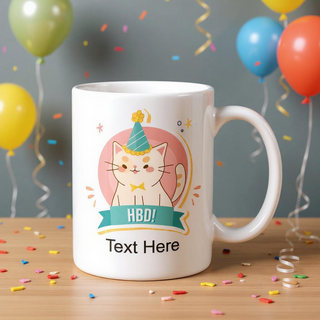 Custom Cat Birthday Mug 15 oz - Things Engraved