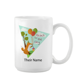 Reach for the Sky Ceramic Birthday Mug 15 oz - Things Engraved