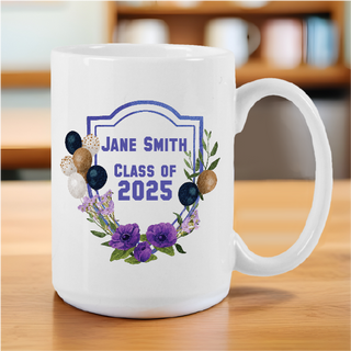 Graduation Balloons Ceramic Mug - Things Engraved