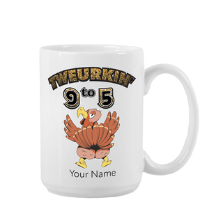 Dancing Turkey Mug 15 oz - Things Engraved