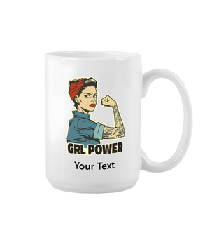Women Strong Ceramic Mug 15 oz - Things Engraved