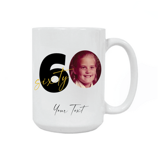 Custom Birthday Milestone 60 years Old Ceramic Mug - Things Engraved