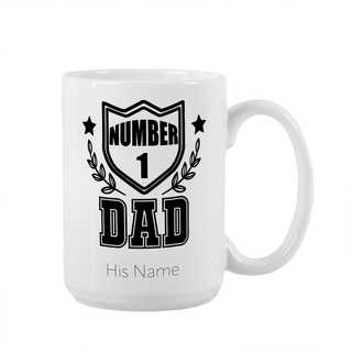 Number One Dad Ceramic Mug 15 oz - Things Engraved