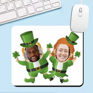 Custom Photo Leprechauns Mouse Pad - Things Engraved