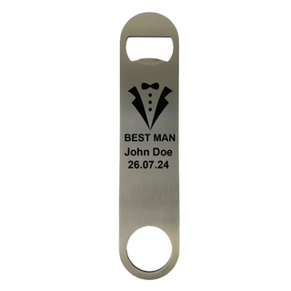 Best Man Custom Printed Bottle Opener - Things Engraved