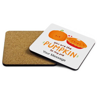You are the Pumpkin to my Pie Square Coaster - Things Engraved