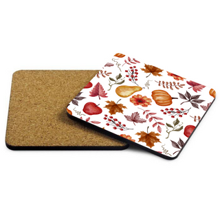 Fall themed Square Coaster - Things Engraved