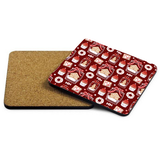 Christmas Gingerbread House Square Coaster - Things Engraved