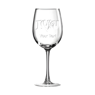 I Love You White Wine Glass - Things Engraved