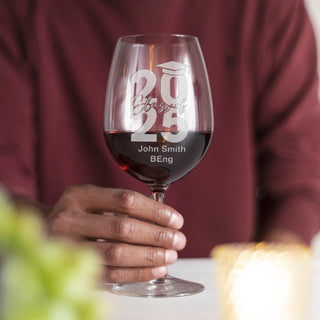 Class of 2025 Red Wine Glass - Things Engraved
