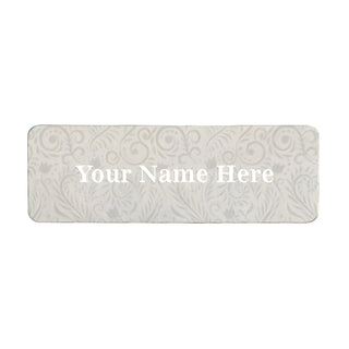 Vintage Floral Name Tag - Things Engraved