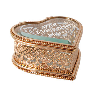 Custom Engraved Heart Shaped Jewelry Box - Things Engraved
