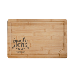 Family Love Custom Cutting Board - Things Engraved