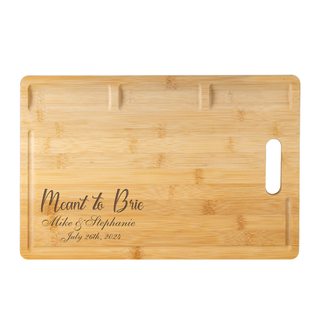 Meant to Brie Large Cheese Board With Handle - Things Engraved