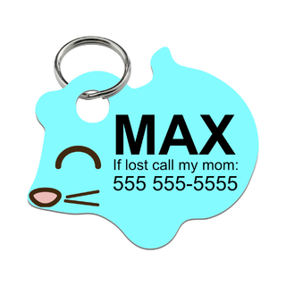 Cute Mouse Shaped Pet Tag - Things Engraved