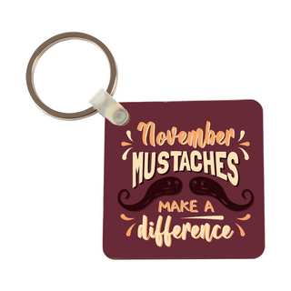 Men's Health Awareness Square Keychain - Things Engraved