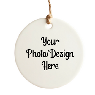 Personalized Round Christmas Ornament - Double Sided - Things Engraved