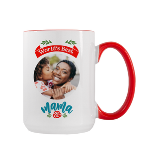 World’s Best Mama Custom Ceramic Mug 15 oz - Things Engraved
