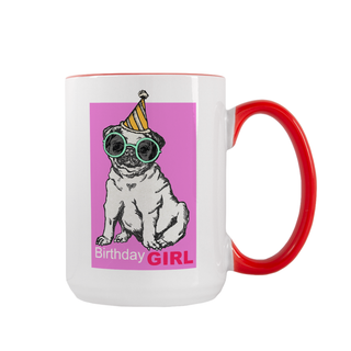 Birthday Girl Custom Ceramic Mug 15 oz - Things Engraved