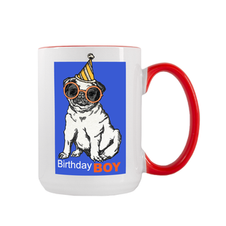 Birthday Boy Custom Ceramic Mug 15 oz - Things Engraved