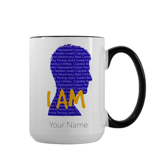 Inspirational Ceramic Mug for Him 15 oz - Things Engraved