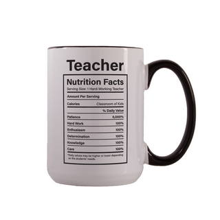 Facts About Teacher Ceramic Mug 15 oz - Things Engraved