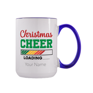 Christmas Cheer Loading Ceramic Mug 15 oz - Things Engraved
